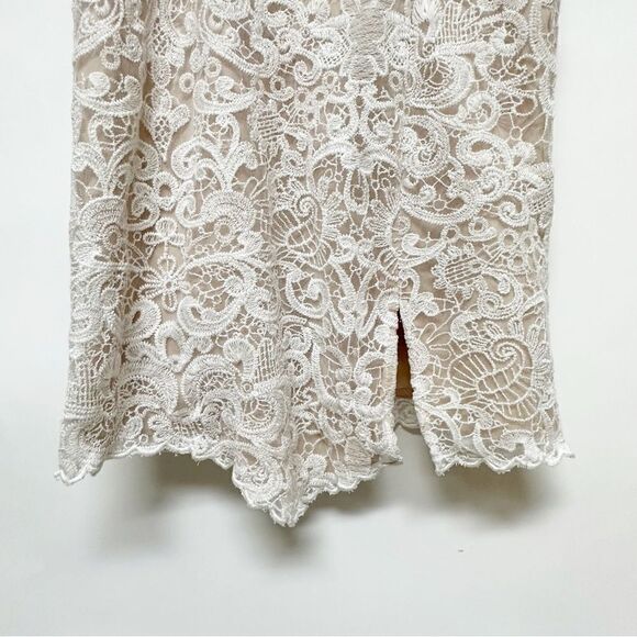 Free People Catalina Strapless Lace Bodycon Mini Dress White Size 6 - Picture 10 of 14